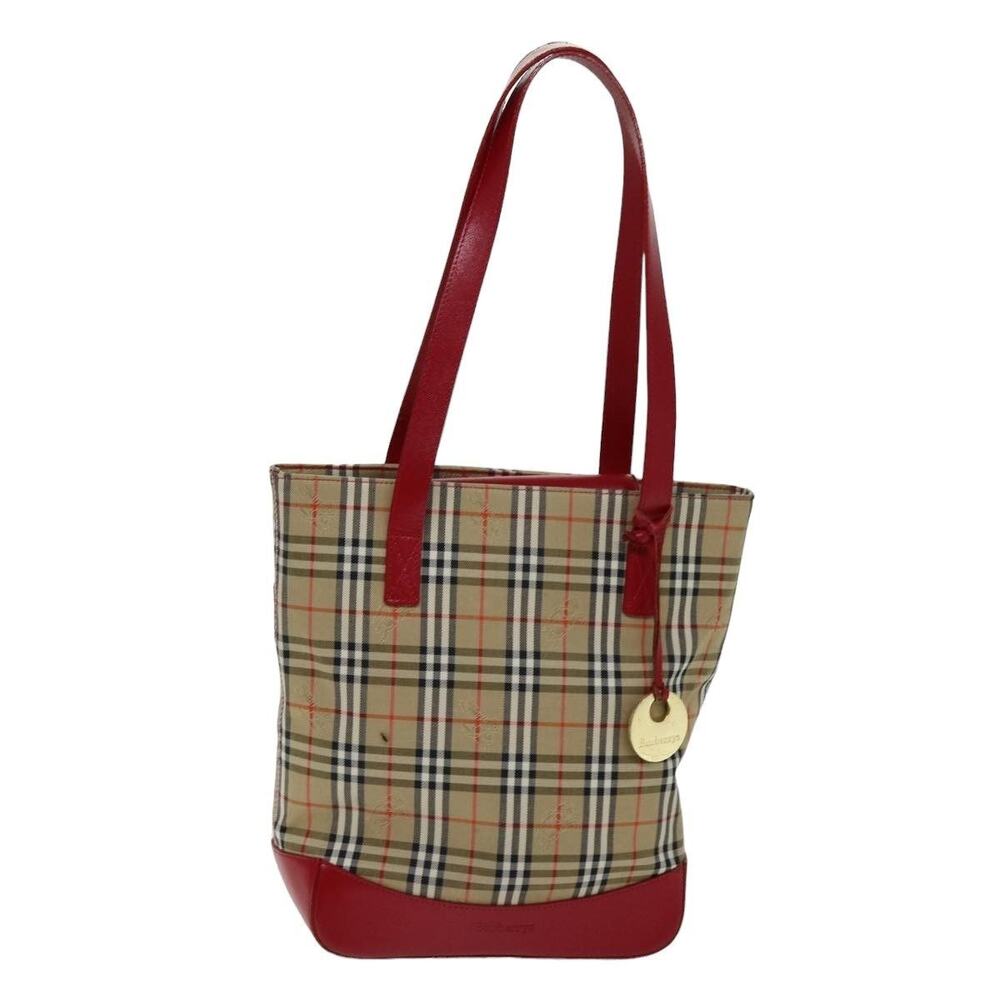 Burberry Nova Check Canvas Tote Bag Multicolor